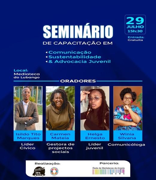 Seminário de Capacitação sobre: COMUNICAÇÃO, SUSTENTABILIDADE E ADVOCACIA JUVENIL.