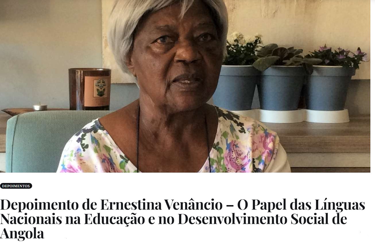 Projecto História Social de Angola e REMA - Rede de Mediatecas de Angola exibe o Depoimento de Judite Luvumba sobre : “As Missões Evangélicas e a Educação em Angola”