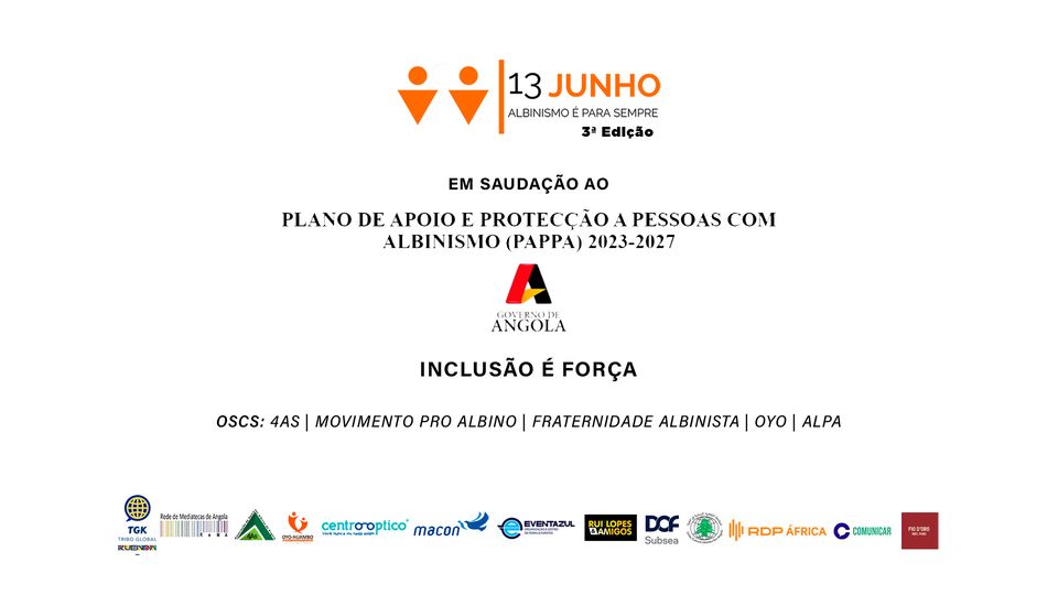 COMUNIDADE KUENDA E ReMA REALIZAM A IIIª EDIÇÃO DAS JORNADAS DE CONSCIENCIALIZAÇÃO AO ALBINISMO